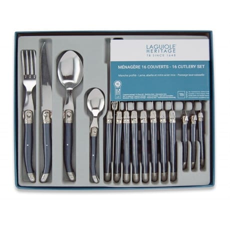 Ménagère 16 pièces laguiole gris clair