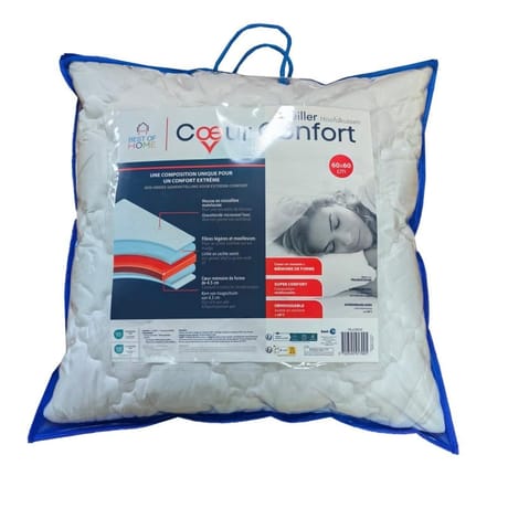 Best of tv oreiller coeur confort 60 x 60 cm