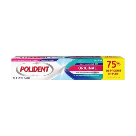 Polident crème fixative original 0% 77g
