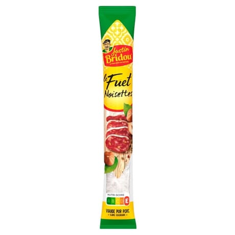 Justin Bridou fuet noisettes 150g