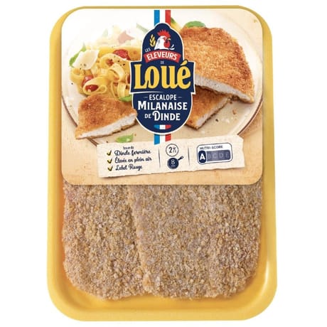 Loué escalope milanaise de dinde x2