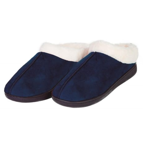 Chaussons confort slippers bleu taille l