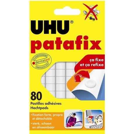 Uhu - Patafix blanc 80 pastilles repositionnables