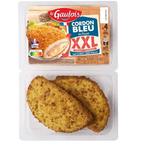 Le Gaulois cordon bleu de poulet xxl x4 600g