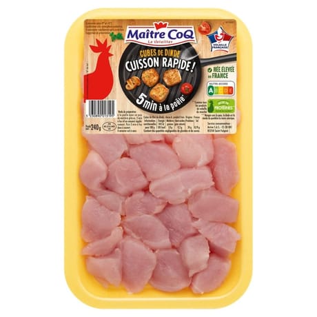 Maître Coq  cubes de dinde 240g