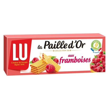 Paille d'or framboise 170g