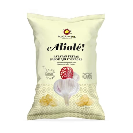 Plaza del sol chips aliole saveur ail et vinaigre 115g
