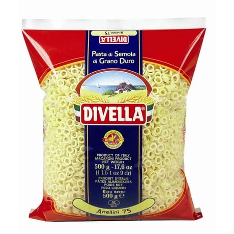 Divella Pâtes anellini n°75 - 500g