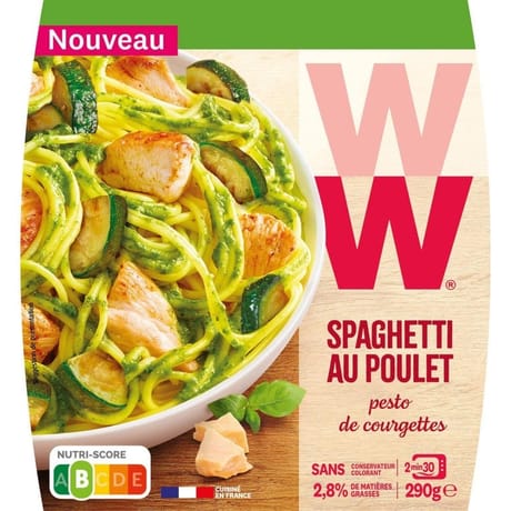 WW spaghettis au poulet pesto de courgettes 290g