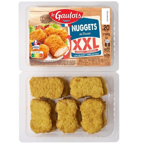 Le Gaulois nuggets de poulet xxl x20 600g