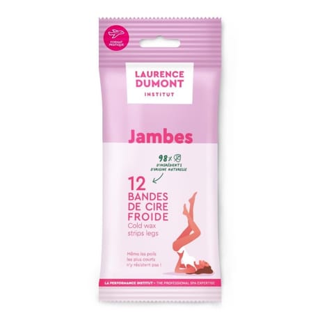 Laurence dumont institut bandes de cire froide jambes x12