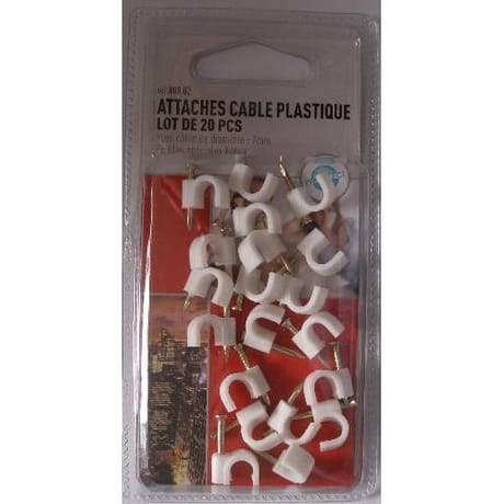 Prodelect 20 attaches cable 7mm blanc