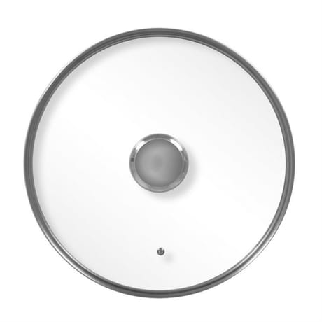 Durandal couvercle en verre cerclé inox légende 32 cm
