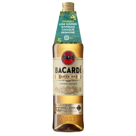 Bacardi carta oro 70cl - 37.5° - edition limitee fa