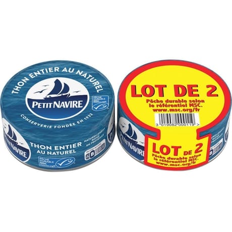 Paulet thon naturel MSC 2x112g