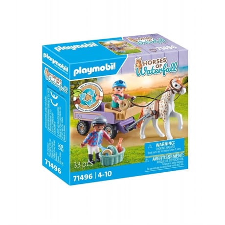 71496 Enfants avec calèche et poney
