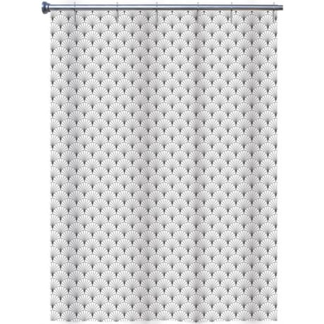 Rideau de douche peva uni 180x200 imprimé assortis