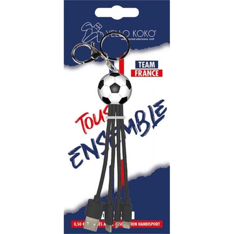 Yello koko Câble andy sport usb a/micro usb et usb c lightning 0.20m foot YKCBLANDYSPORTFOOT