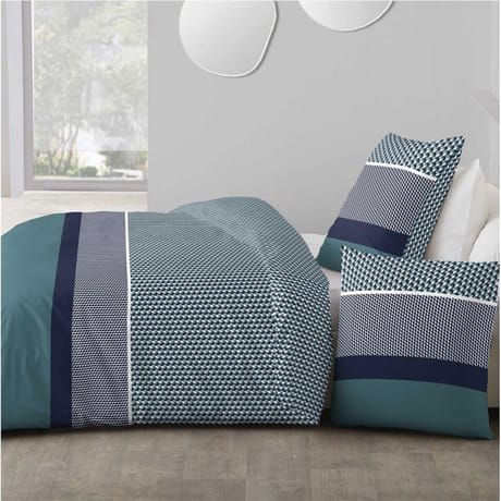 Parure housse de couette 200x200 + 2 taies 63x63 combo
