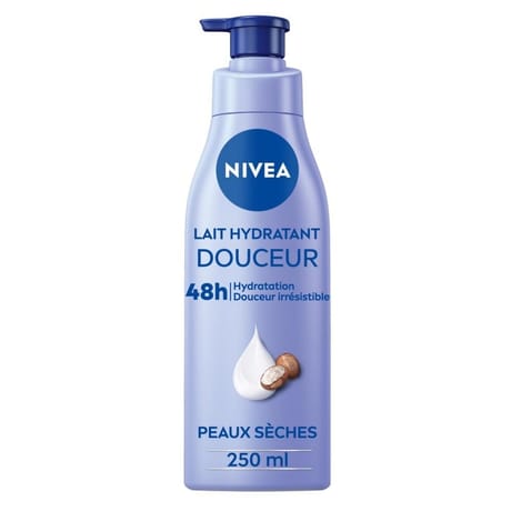 Nivea lait hydratant douceur 48h concentré de soin peaux sèches 250ml