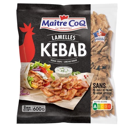 Maître Coq lamelles de kebab cuites sachet 600g