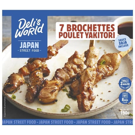 Delis World 7 brochettes poulet yakitori 190g