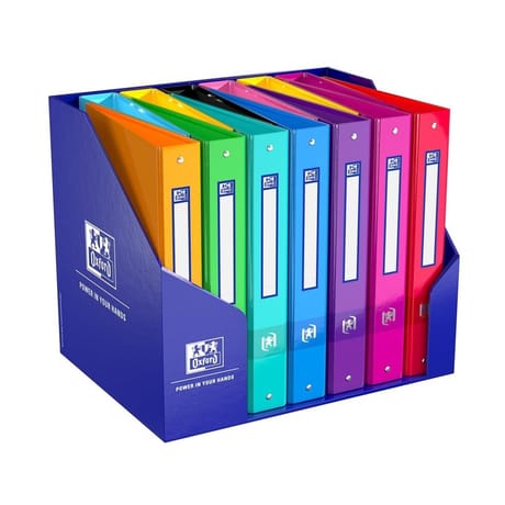 Oxford classeur a4+ dos de 45 mm 4 anneaux ronds