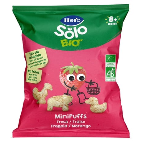 Hero solo snack minipuff fraise 18g