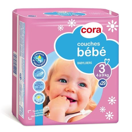 Cora baby couches bébé  taille 3 4/9kg x29
