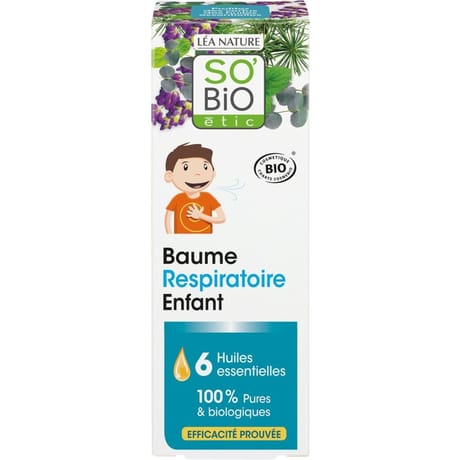 Baume respiratoire enfant aux 6 huiles essentielles bio 50ml