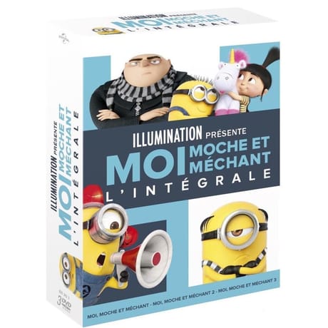 Coffret dvd Moi, moche et méchant 1 à 3