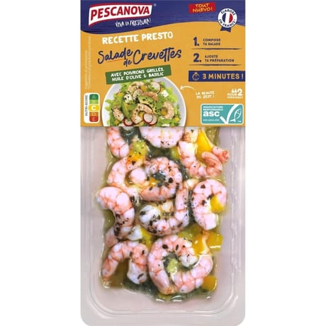 Recette presto salade de crevettes asc