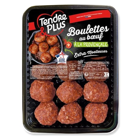 Boulettes au boeuf provençale x 15 375g tendre et plus