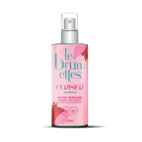Les brumettes brume parfumée fleur de cerisier et frambroise sans alcool 250ml