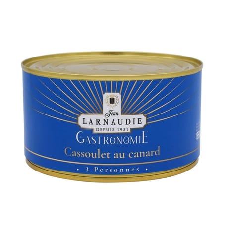Jean larnaudie cassoulet au canard " gastronomie " boite 1350g