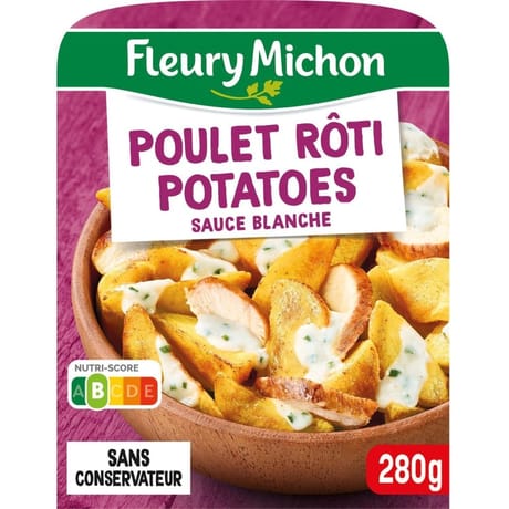 Fleury Michon poulet rôti & potatoes sauce blanche 280g