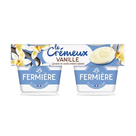 La fermière le crémeux vanille 2x120g