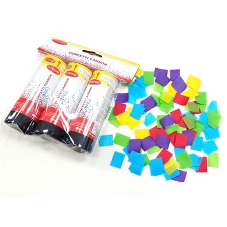 Lot de 3 canons a confettis 11cm
