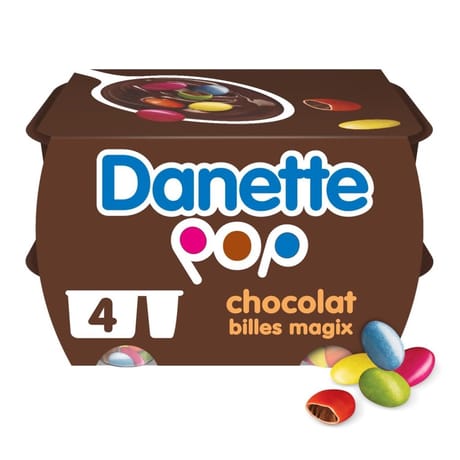 Danette pop choco magix 4x120g