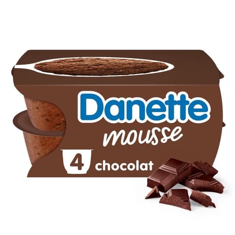 Danette mousse chocolat 4x60g