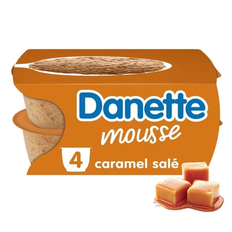 Danette mousse caramel salé 4x60g