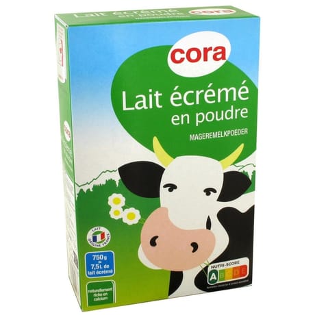 Cora lait écrémé en poudre 750g