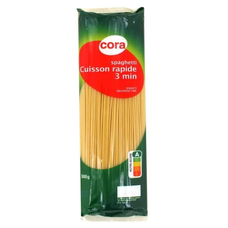 Cora spaghetti cuisson rapide 500g