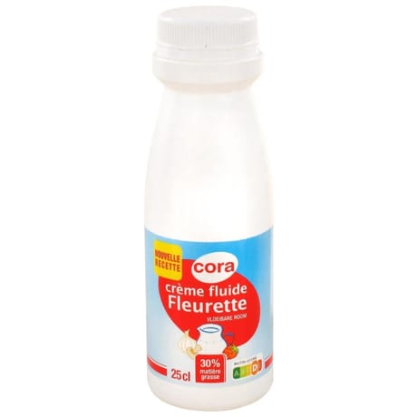 Cora crème fluide Fleurette 30% mg 25cl