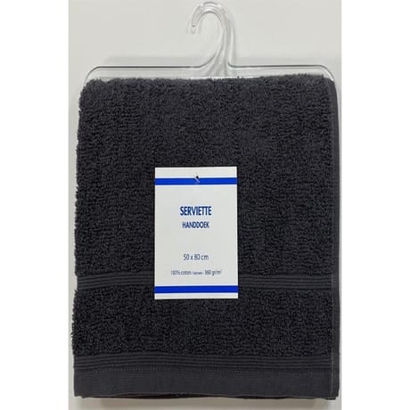 Serviette 50x80cm prima anthracite