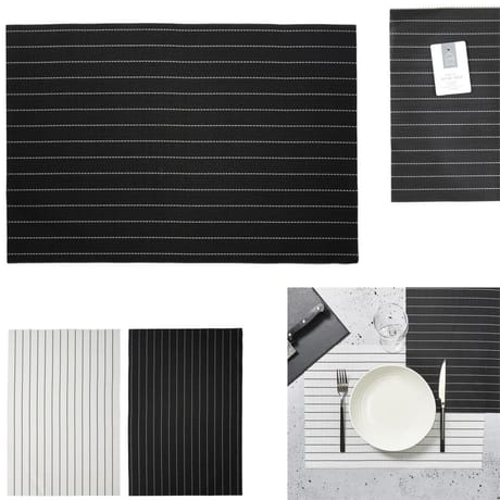 Set de table rectangulaire rayé
