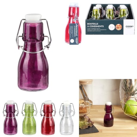 Bouteille à condiments en verre 7.5 cl