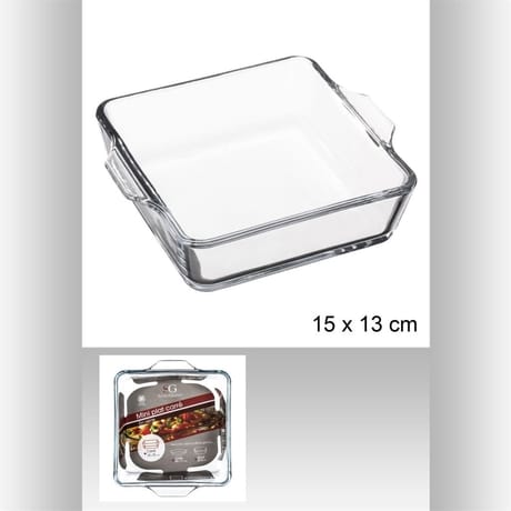 Mini plat carré en verre
