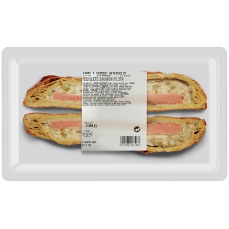 Feuillete saumon 2 tranches fe 350g