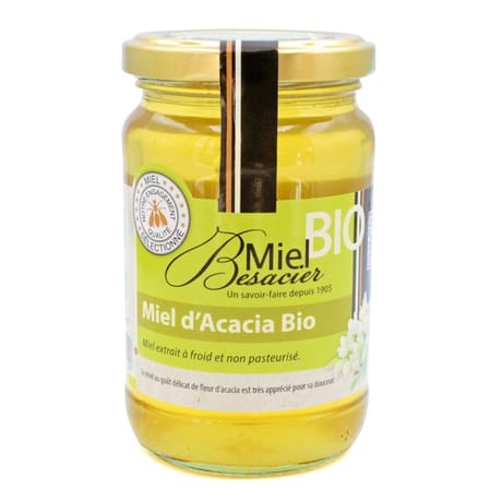 Miel besacier miel d'acacia biologique 350g